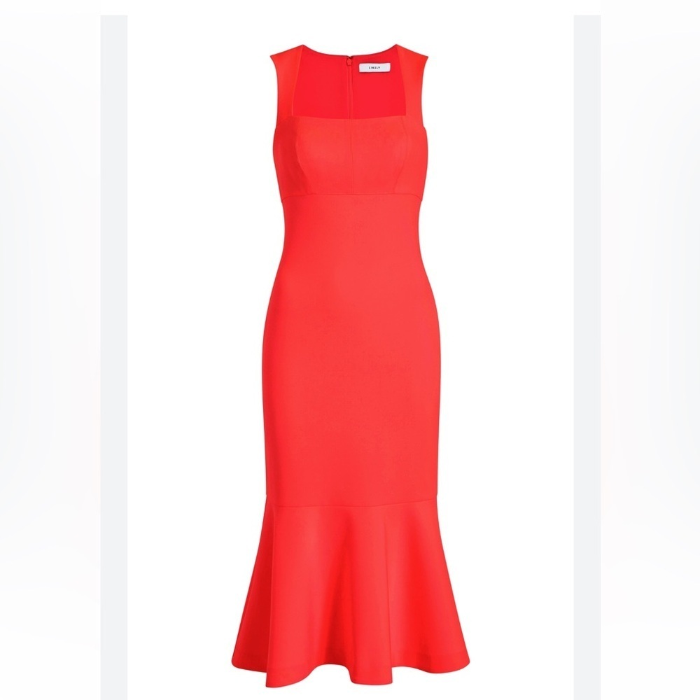 Likely Elegant Red Sleeveless Midi Dress | 10 - Picture 2 of 11